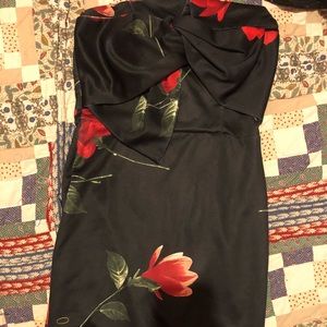 body-con strapless dress